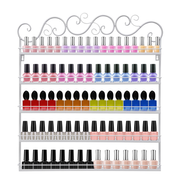 Red Barrel Studio® 5 Tier Nail Polish Wall Mount Metal Rack Wayfair